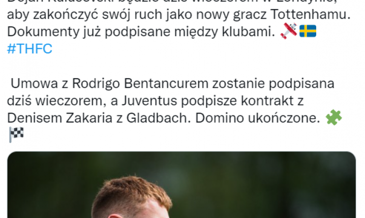 DOKUMENTY PODPISANE! Tottenham KUPUJE piłkarza Juventusu!